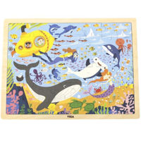 Головоломка PolarB 44583 Puzzle din lemn Viața marină 48elem