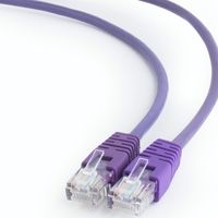 0.5m, Patch Cord  Purple, PP12-0.5M/V, Cat.5E, Cablexpert, molded strain relief 50u" plugs