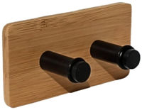 Вешалка для ванной Bisk 08053 patrat dublu din bambus