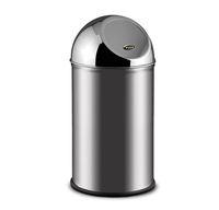 Мусорная корзина с клапаном Alda Clean World, 20L, сатинированная сталь