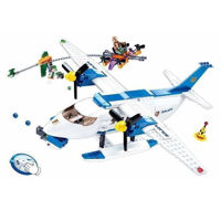 Set de construcție Sluban B0826 Police Manhunt by air