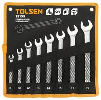 Набор ключей комбинированных  8 шт. в чехле (8-19 мм)  TOLSEN
