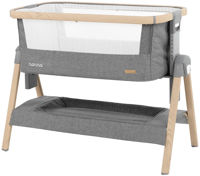 Кроватка co-sleeper KikkaBoo Nanna Dark Grey