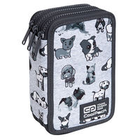 Пенал с 3 отделениями CoolPack с аксессуарами JUMPER "Doggies"