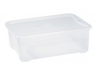 Container cu capac Econova Cristal 31l, 55.5X39X19cm, transparent