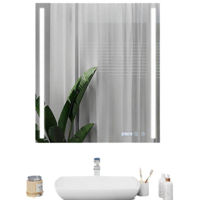 Зеркало для ванной Bayro Sigma 600x800 LED touch подогрев, часы, термометр