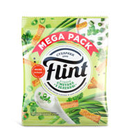 Сухарики Flint со вкусом сметаны и зелени 100 гр