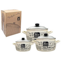 Набор посуды Metalac 57032 Set cratite emailat Retro 3buc