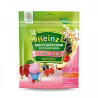 Heinz terci multicereale cu lapte, mere, zmeură și coacăză neagră, 12+ luni, 200 g