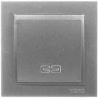 Выключатель электрический Mono Electric Выключатель 1кл. освещение антрацит Despina