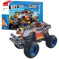 Конструктор Sluban B1162 Monster Truck Foc argintiu, cu inerție (267 elem.)