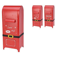 Decor de Crăciun și Anul Nou Promstore 54297 Suvenir Cutie postala, 20x18x50cm, metal