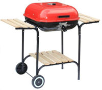 Мангал Activa Mastercook AM19524 pe carbuni Grill Wagon Red 40x40cm cu 2 mese