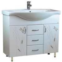 Dulap pentru lavoar Mashtab 11629 Stuff cu 3 sertare 80cm Alb