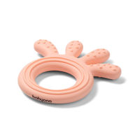 Грызунок cиликоновый Babyono Octopus Peach