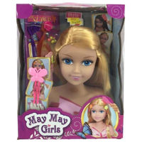 Кукла Essa 913-P Cap de coafură cu păr blond, cu accesorii