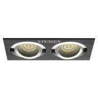 Corp de iluminat interior Vivalux 75016 Spot STYLE, MR16, 2xGU5.3, negru (VIV003883)