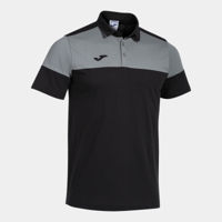 ФУТБОЛКА POLO JOMA - CREW V SHORT SLEEVE POLO BLACK GREY