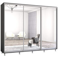 Шкаф Mobildor-Lux Aron uși glisante din oglinzi (270x60x200H cm) Anthracite