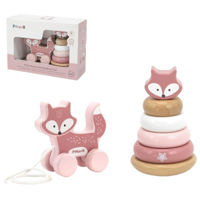 Игрушка PolarB 44228 Jucărie de tras și piramida Vulpea