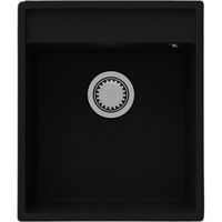 Chiuvetă bucătărie SanDonna Emma 490 (Negru Metalic)