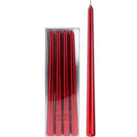 Декор Promstore 09838 Набор свечей Rogito 4шт, 30cm, металлик красные
