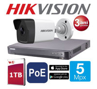 HIKVISION 5 Megapixeli IP POE 1TB 30m