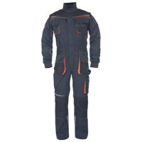 Спецодежда Cerva 03560023G30XX Комбинезон EMERTON STRETCH (цельный) Черный/Оранжевый (46)