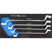 Ключ гаечный Hoegert HT7G123 ключи накидные 75 град. 20-32 мм, 4 предм.
