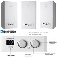 Cazan combinat cu condensare DemirDöküm Atromix p 28 kw (inclusiv coș de fum) Vaillant grup