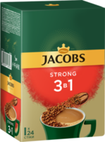 Cafea instant Jacobs Strong 3in1, 24 plicuri