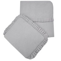 Аксессуар для колясок Feedo 205214 Set pentru carucior si pat cu dantela Light Grey, 30x35, 85x75 cm
