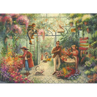 Головоломка Dodo 300590 Puzzle Magazinul de flori, seria Stil de viață, 300el