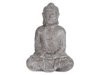 Statuie "Buddha asezat" 38cm, gri