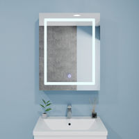 Зеркало для ванной Bayro Optima LED touch 500x700 правый белый