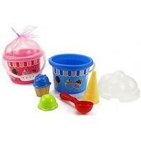 Игрушка Promstore 01439 Набор игрушек для песка в ведерке 8ед, 18cm