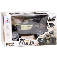 Радиоуправляемая игрушка New World 2096 Машина Rock Crawler с аккумулятором (свет, спрей), золотая, 782032