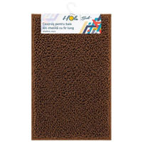 Коврик для ванной Hydro S 0440202 din chenila cu fir lung, maro, 50x80cm