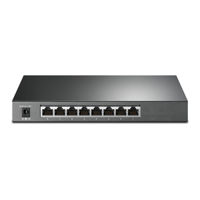 .8-port Gigabit  Smart PoE Switch, TP-LINK "TL-SG2008P", 4xPoE Ports, 62W Budget