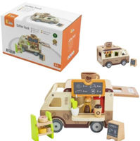 Игрушка Viga 44689 Set de Joacă Cafenea cu figurină și accesorii
