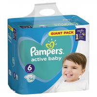 Pampers подгузники Giant Pack 6, 15 кг, 56шт