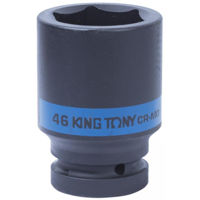 Набор головок, бит, насадок King Tony 843546M головка торцевая ударная глубокая 1" 46мм