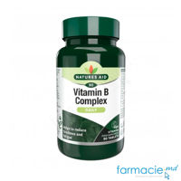 Vitamina B Complex+Acid folic 200mg comp. N90 (reduce oboseala) Natures Aid
