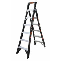 Лестница Lider-Tech LDR1700 Scara dubla fibra de sticla, 2x6 trepte, H=1.83m, sarcina max.180kg