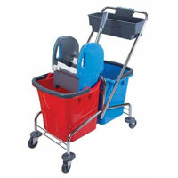 Accesoriu pentru curățenie Uctem-Plas CK753 Carucior pentru curatenie cu galeata 2x25L