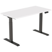 Стол компьютерный sc ET123 BL, blat alb, 1400x700