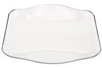 Тарелка 26.5Х27cm сервировочная Nettuno, прозрачная, стекло