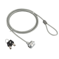 Gembird LK-K-01 Cable lock for notebooks with 2 keys included, 4 mm steel cable