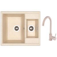 Мойка кухонная со смесителем Dr.Gans Astra 620K + SanDonna F 7073 bej
