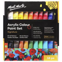 Набор для творчества Mont Marte MSCH1836 Set de vopsea acril 18 culori x 36ml